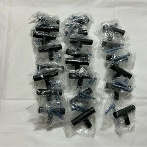 22PCS 2” Matte Black T-Bar Cabinet Pulls Drawer Cupboard Door Handles
